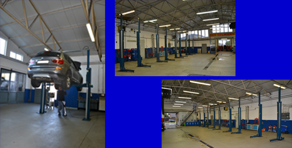 Hebebühne in der Mietwerkstatt A.T.D. in Hannover Langenhagen